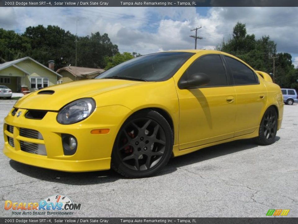 2003 Dodge Neon SRT-4 Solar Yellow / Dark Slate Gray Photo #6