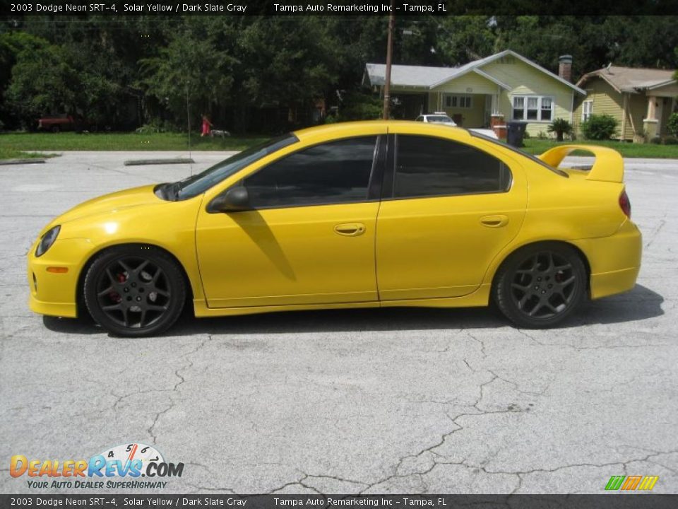 2003 Dodge Neon SRT-4 Solar Yellow / Dark Slate Gray Photo #7