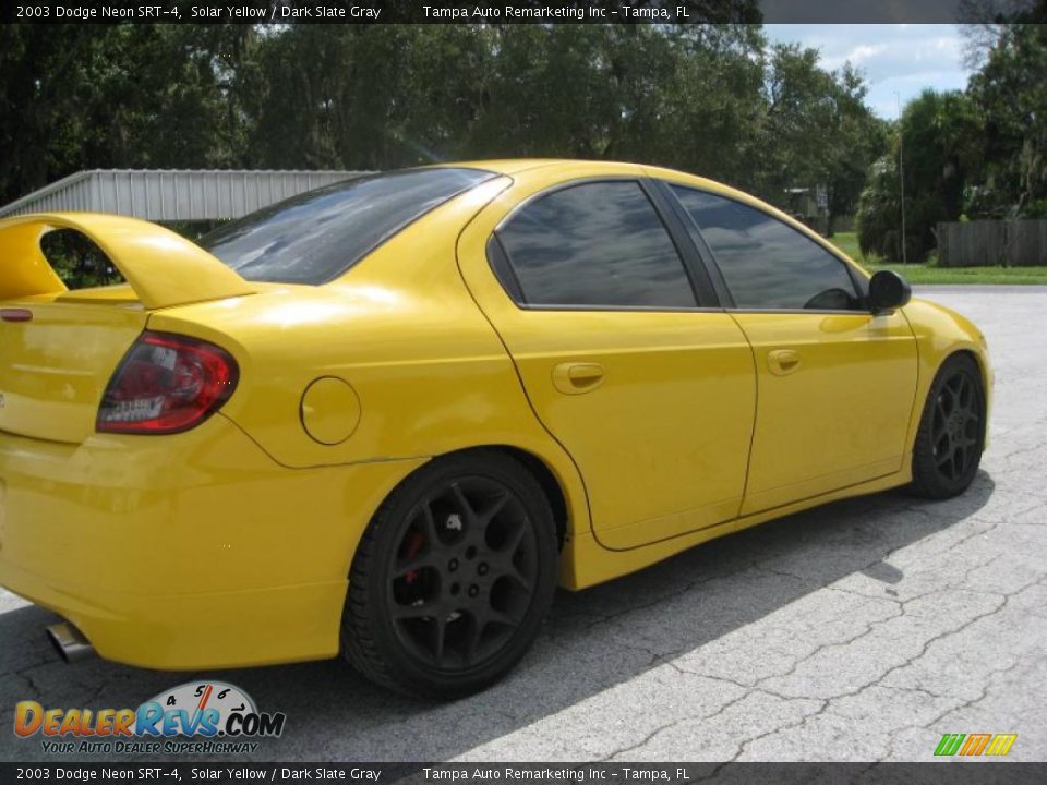 2003 Dodge Neon SRT-4 Solar Yellow / Dark Slate Gray Photo #10