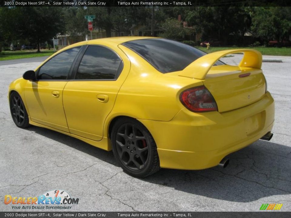2003 Dodge Neon SRT-4 Solar Yellow / Dark Slate Gray Photo #11