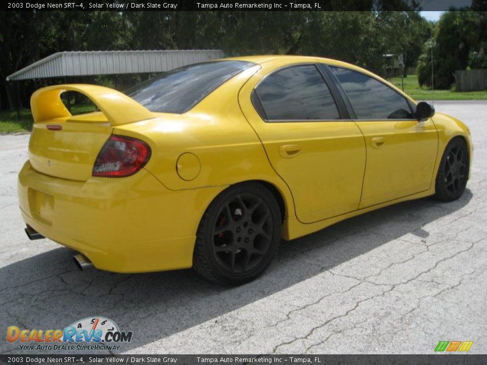 2003 Dodge Neon SRT-4 Solar Yellow / Dark Slate Gray Photo #12