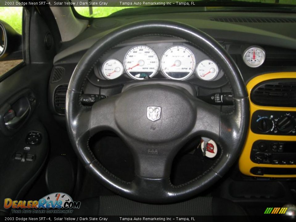 2003 Dodge Neon SRT-4 Solar Yellow / Dark Slate Gray Photo #26
