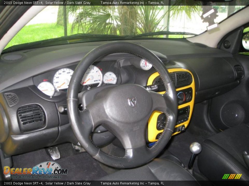 2003 Dodge Neon SRT-4 Solar Yellow / Dark Slate Gray Photo #29