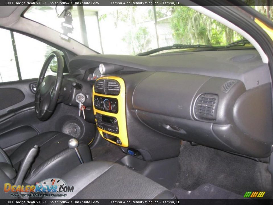 2003 Dodge Neon SRT-4 Solar Yellow / Dark Slate Gray Photo #30