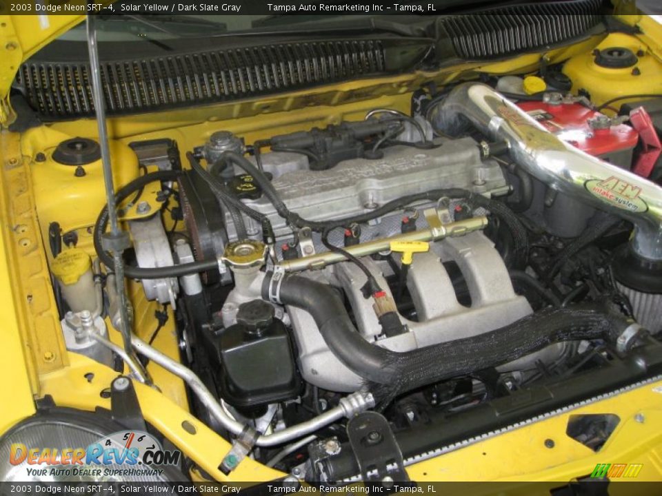 2003 Dodge Neon SRT-4 Solar Yellow / Dark Slate Gray Photo #32