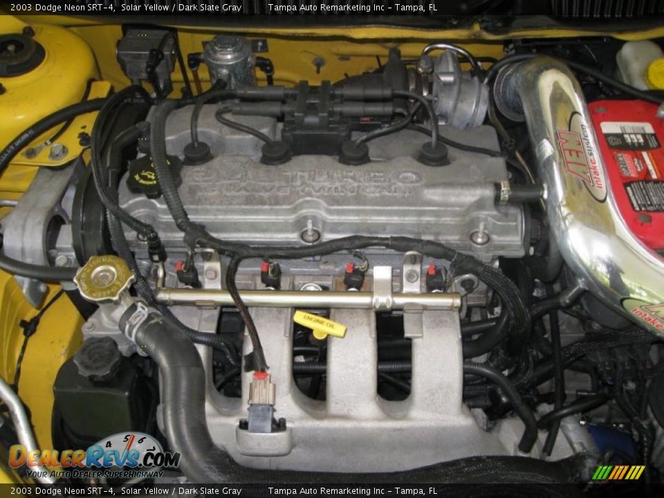 2003 Dodge Neon SRT-4 Solar Yellow / Dark Slate Gray Photo #33