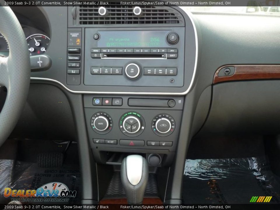 2009 Saab 9-3 2.0T Convertible Snow Silver Metallic / Black Photo #15