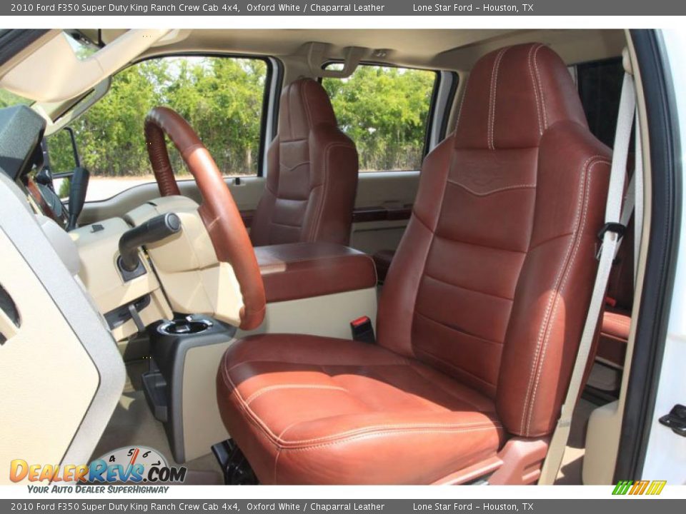 2010 Ford F350 Super Duty King Ranch Crew Cab 4x4 Oxford White / Chaparral Leather Photo #5