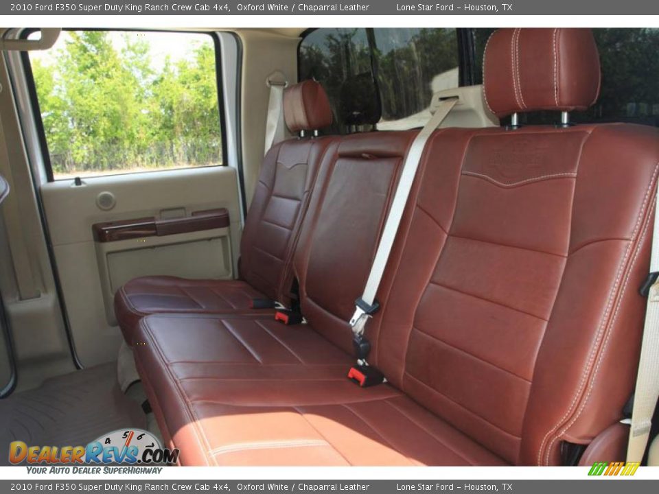 2010 Ford F350 Super Duty King Ranch Crew Cab 4x4 Oxford White / Chaparral Leather Photo #6