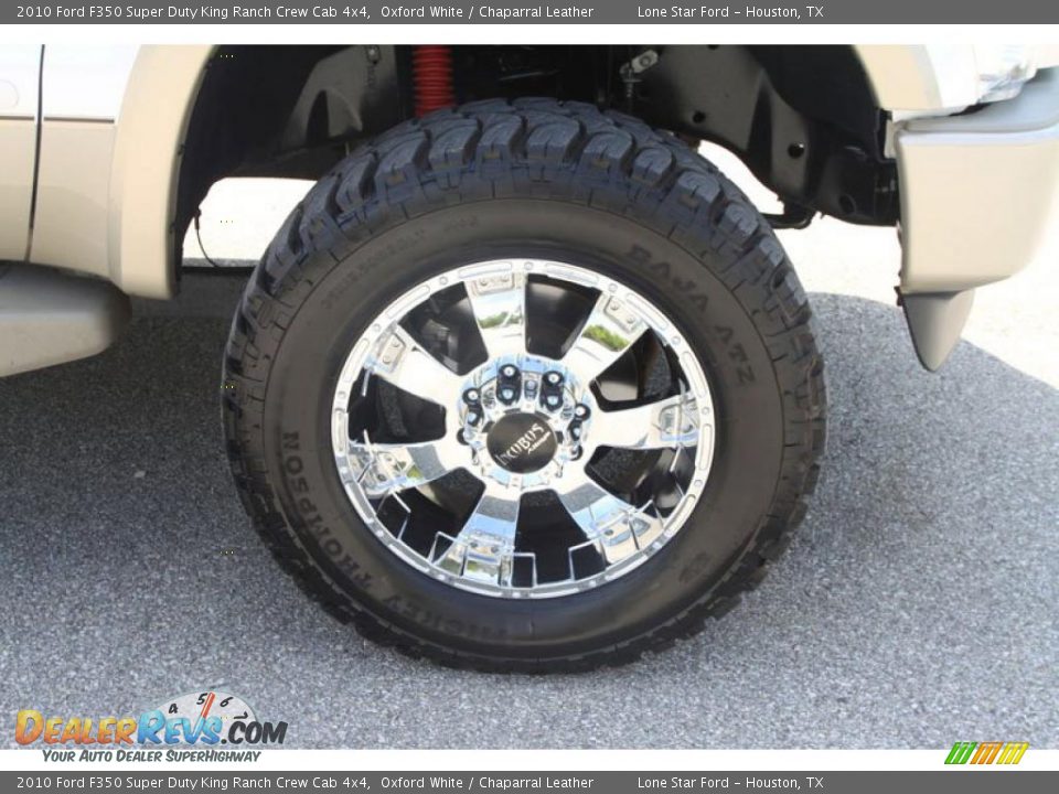 2010 Ford F350 Super Duty King Ranch Crew Cab 4x4 Oxford White / Chaparral Leather Photo #11