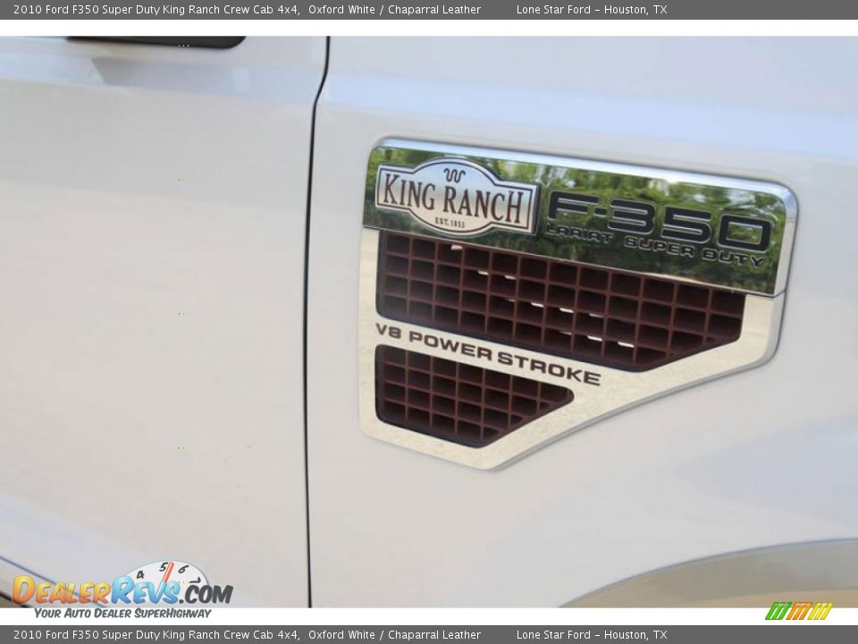 2010 Ford F350 Super Duty King Ranch Crew Cab 4x4 Oxford White / Chaparral Leather Photo #12