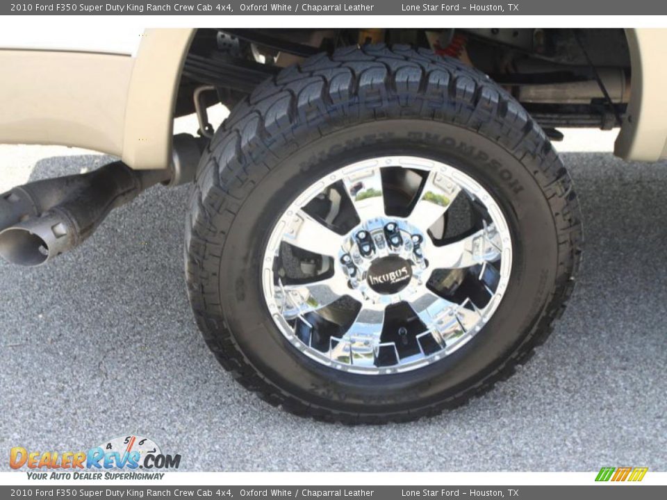 2010 Ford F350 Super Duty King Ranch Crew Cab 4x4 Oxford White / Chaparral Leather Photo #13