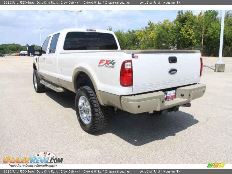 2010 Ford F350 Super Duty King Ranch Crew Cab 4x4 Oxford White / Chaparral Leather Photo #19