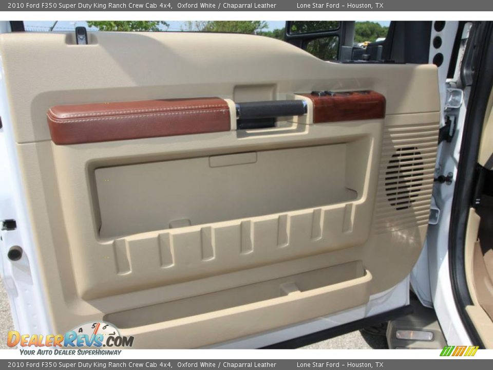 2010 Ford F350 Super Duty King Ranch Crew Cab 4x4 Oxford White / Chaparral Leather Photo #20