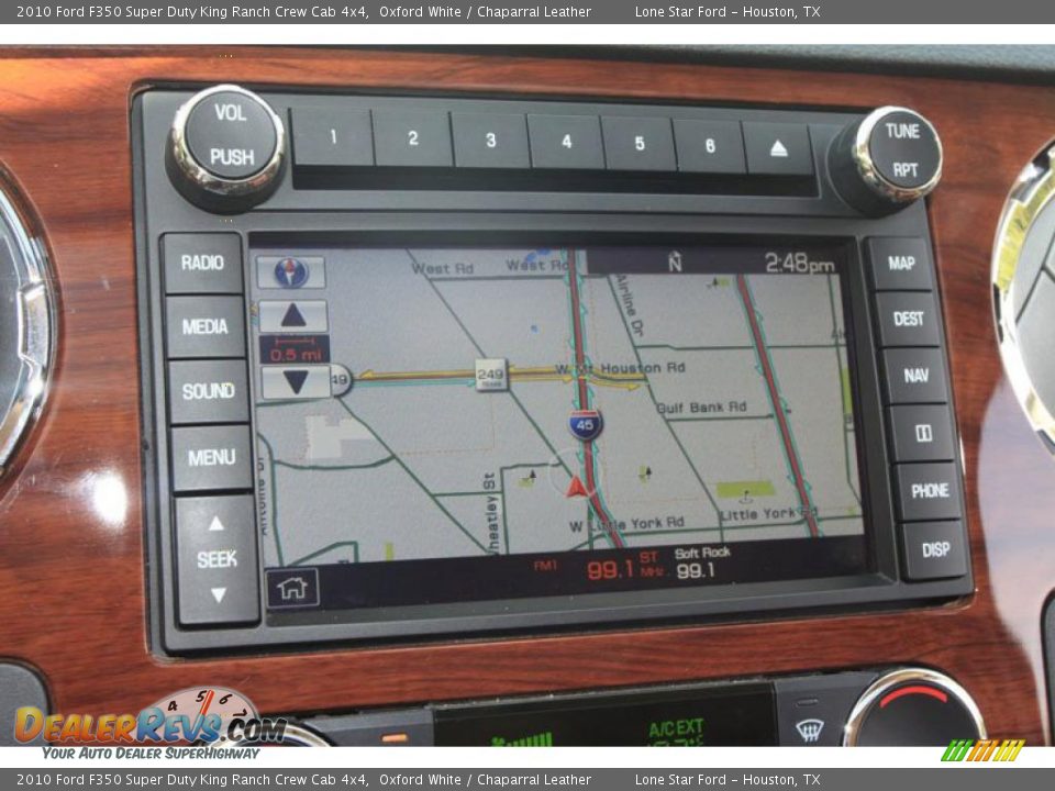 2010 Ford F350 Super Duty King Ranch Crew Cab 4x4 Oxford White / Chaparral Leather Photo #22
