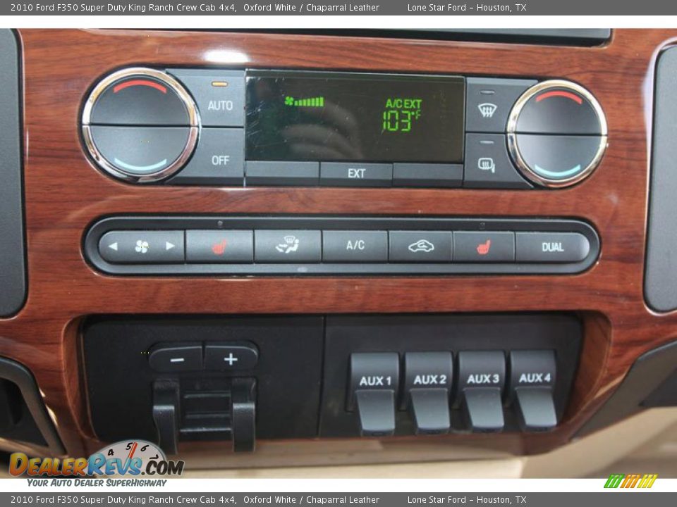 2010 Ford F350 Super Duty King Ranch Crew Cab 4x4 Oxford White / Chaparral Leather Photo #23