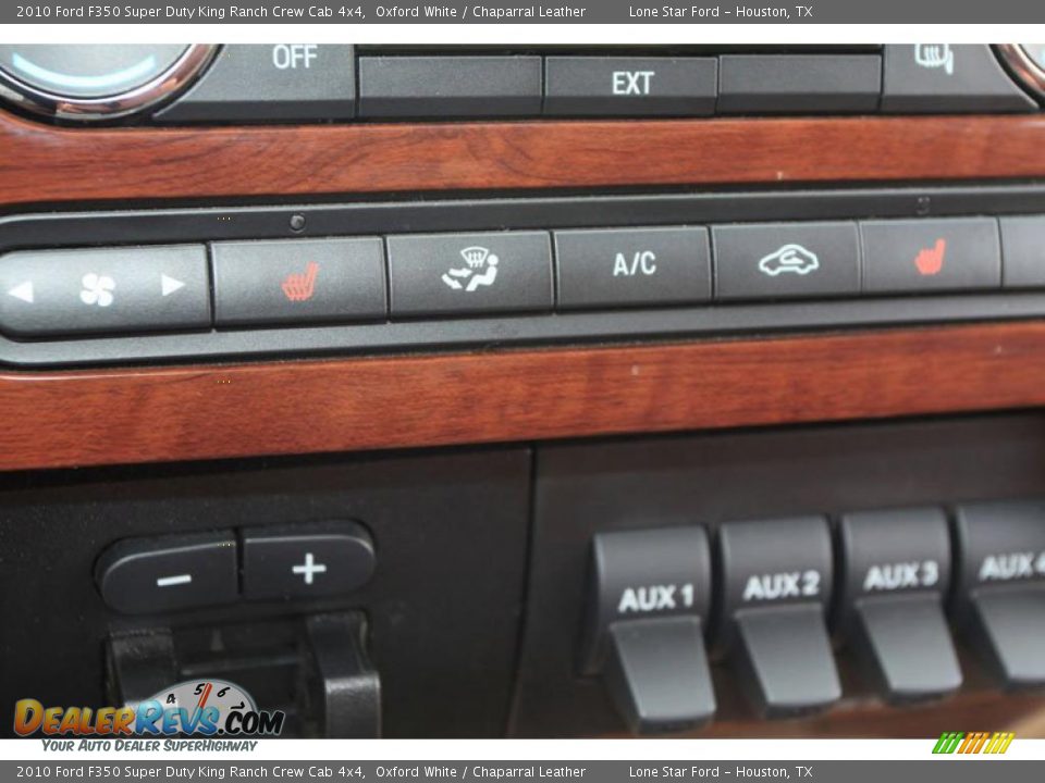 2010 Ford F350 Super Duty King Ranch Crew Cab 4x4 Oxford White / Chaparral Leather Photo #25