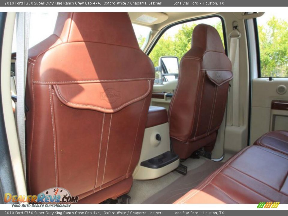 2010 Ford F350 Super Duty King Ranch Crew Cab 4x4 Oxford White / Chaparral Leather Photo #30