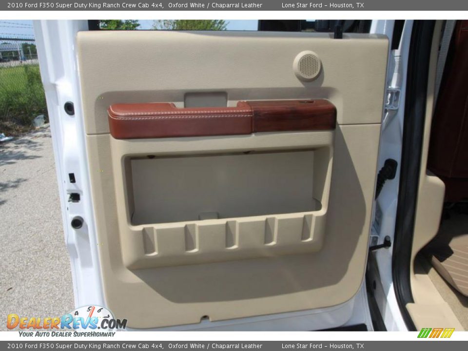 2010 Ford F350 Super Duty King Ranch Crew Cab 4x4 Oxford White / Chaparral Leather Photo #31