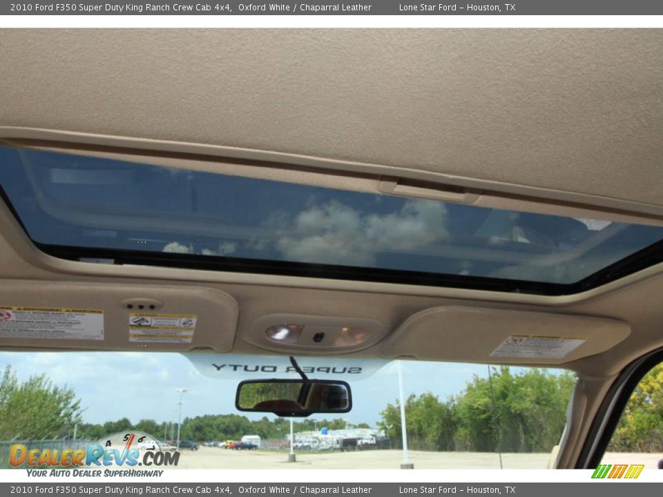 2010 Ford F350 Super Duty King Ranch Crew Cab 4x4 Oxford White / Chaparral Leather Photo #32