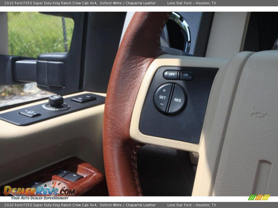 2010 Ford F350 Super Duty King Ranch Crew Cab 4x4 Oxford White / Chaparral Leather Photo #36