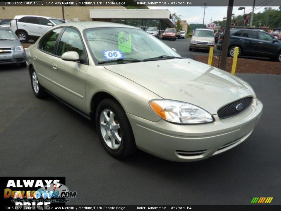 2006 Ford Taurus SEL Gold Ash Metallic / Medium/Dark Pebble Beige Photo #1