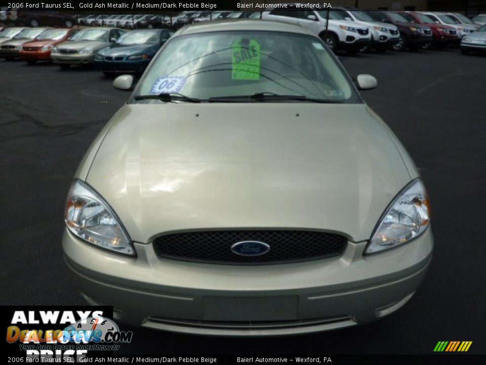 2006 Ford Taurus SEL Gold Ash Metallic / Medium/Dark Pebble Beige Photo #2