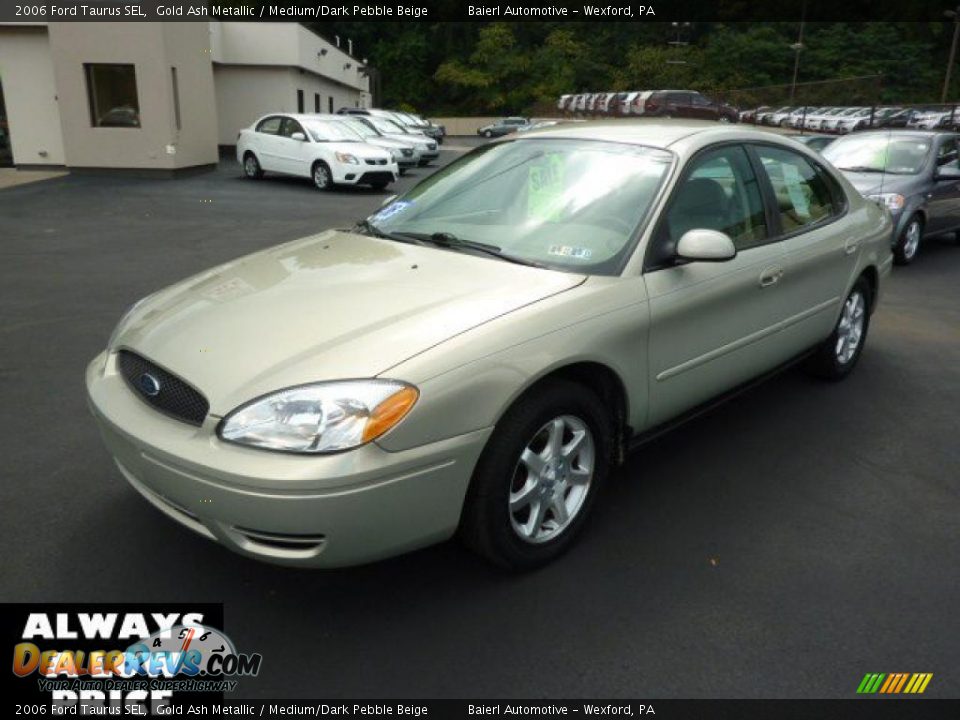 2006 Ford Taurus SEL Gold Ash Metallic / Medium/Dark Pebble Beige Photo #3