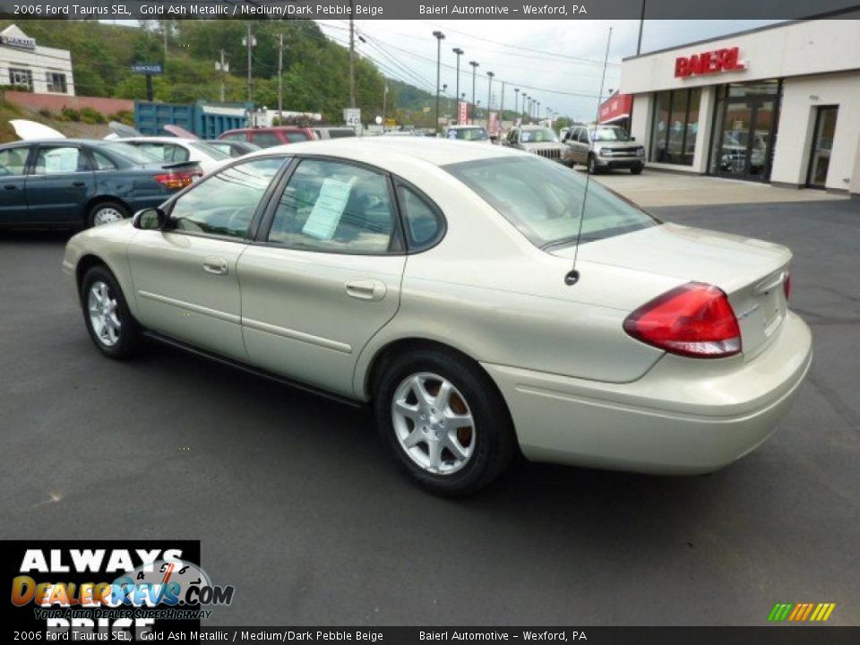 2006 Ford Taurus SEL Gold Ash Metallic / Medium/Dark Pebble Beige Photo #5