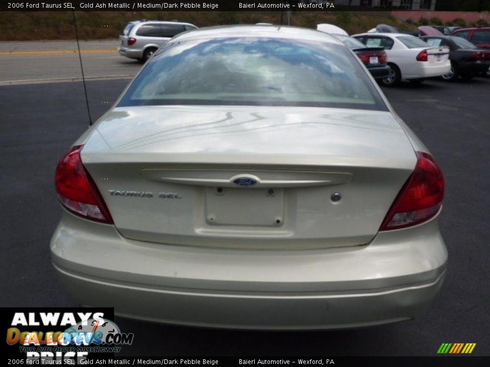 2006 Ford Taurus SEL Gold Ash Metallic / Medium/Dark Pebble Beige Photo #6