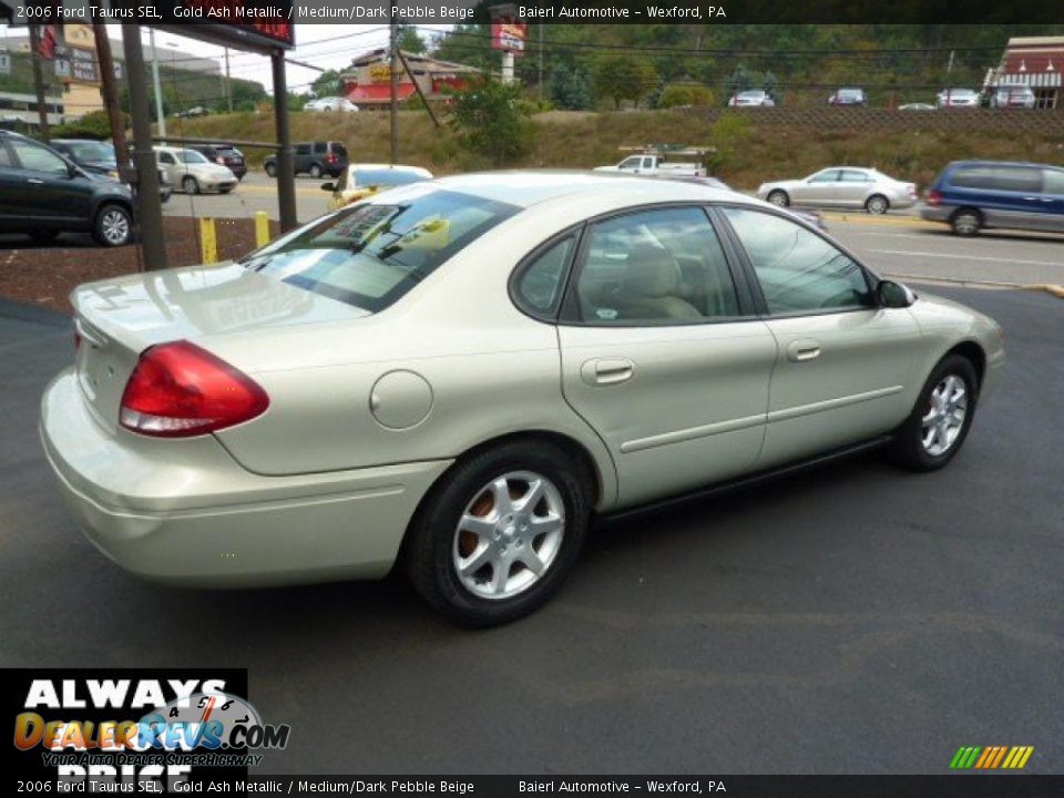 2006 Ford Taurus SEL Gold Ash Metallic / Medium/Dark Pebble Beige Photo #7