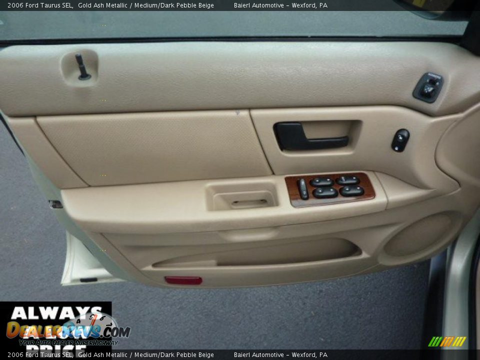 2006 Ford Taurus SEL Gold Ash Metallic / Medium/Dark Pebble Beige Photo #12