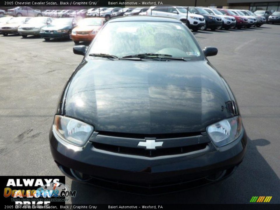 2005 Chevrolet Cavalier Sedan Black / Graphite Gray Photo #2