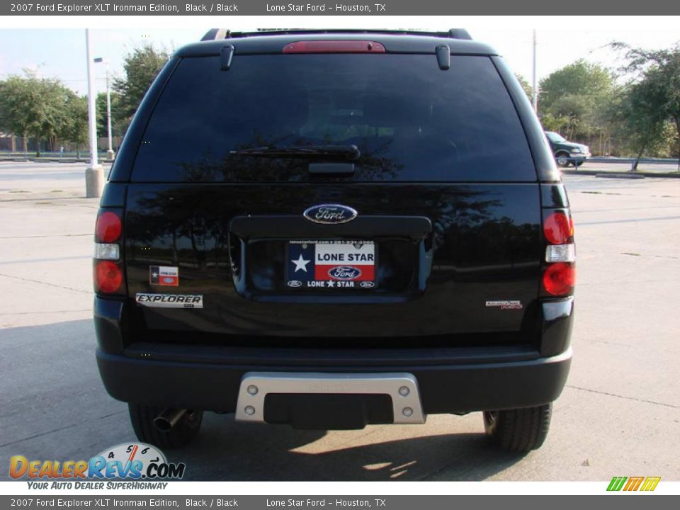 2007 Ford Explorer XLT Ironman Edition Black / Black Photo #4