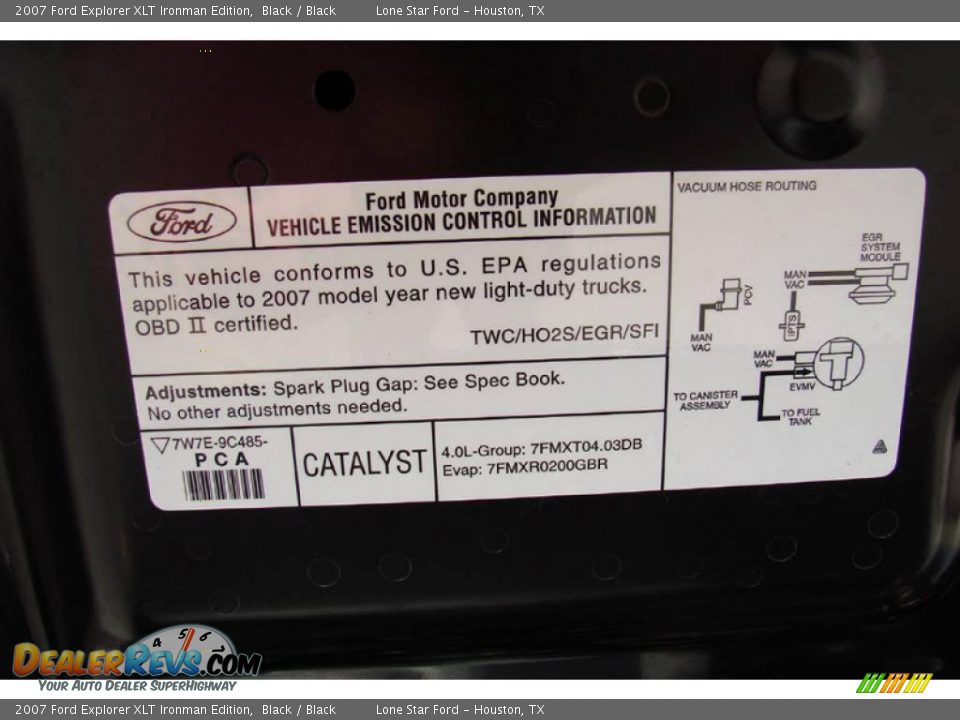 2007 Ford Explorer XLT Ironman Edition Black / Black Photo #30