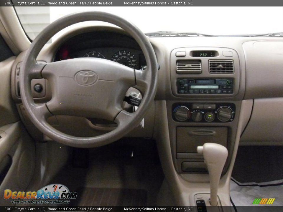 2001 Toyota Corolla LE Woodland Green Pearl / Pebble Beige Photo #15