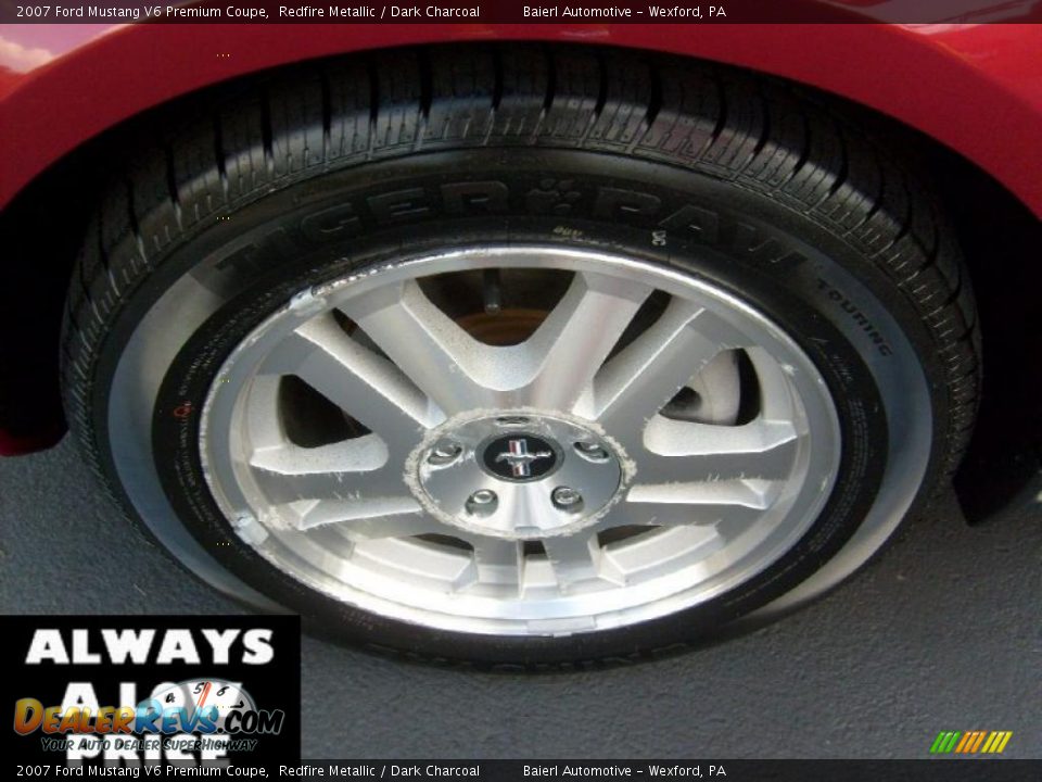 2007 Ford Mustang V6 Premium Coupe Redfire Metallic / Dark Charcoal Photo #9