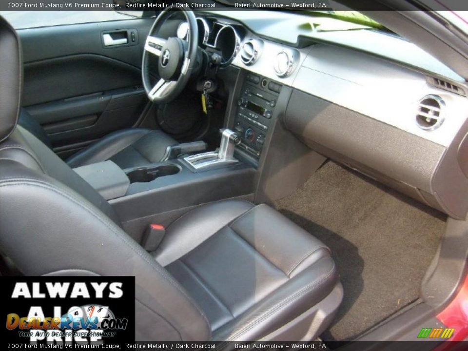 2007 Ford Mustang V6 Premium Coupe Redfire Metallic / Dark Charcoal Photo #17