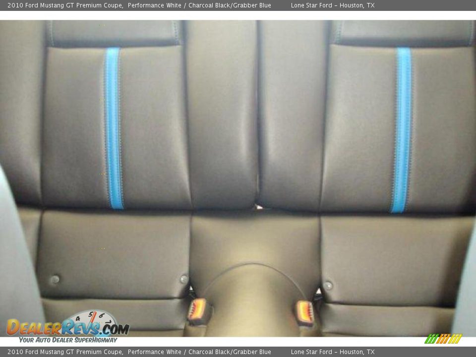 2010 Ford Mustang GT Premium Coupe Performance White / Charcoal Black/Grabber Blue Photo #8