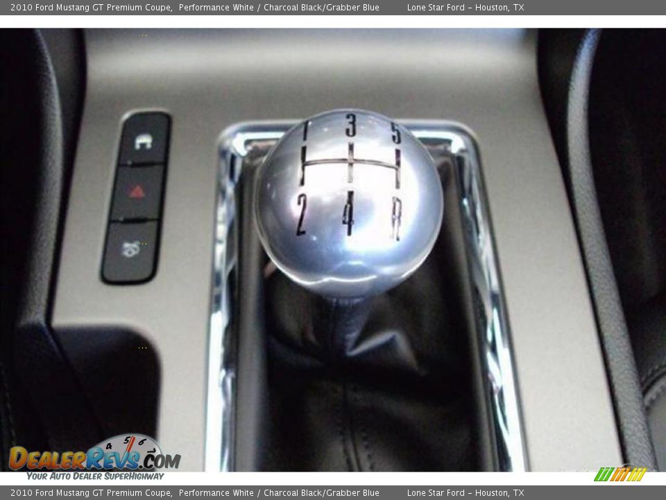 2010 Ford Mustang GT Premium Coupe Performance White / Charcoal Black/Grabber Blue Photo #19