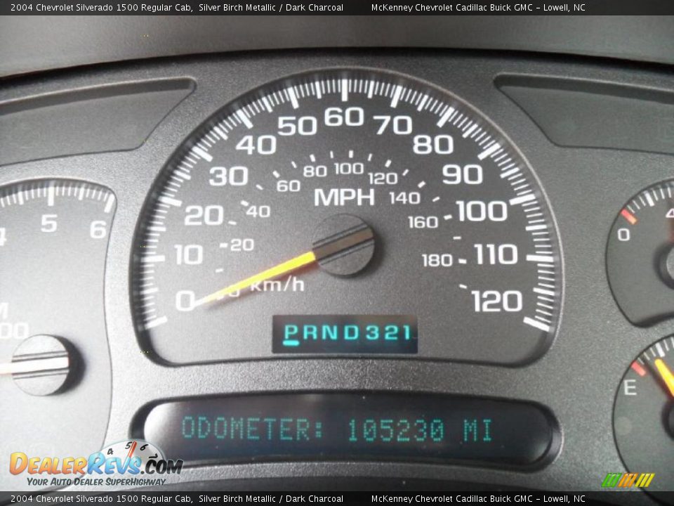 2004 Chevrolet Silverado 1500 Regular Cab Silver Birch Metallic / Dark Charcoal Photo #12