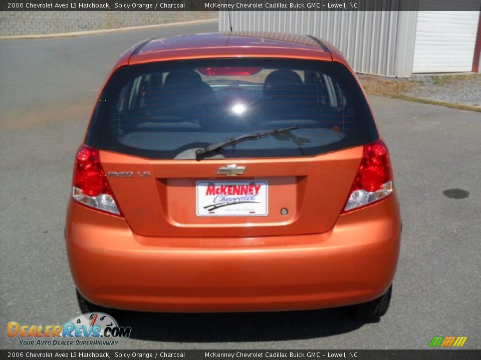 2006 Chevrolet Aveo LS Hatchback Spicy Orange / Charcoal Photo #3