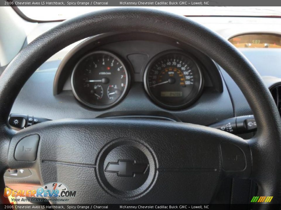 2006 Chevrolet Aveo LS Hatchback Spicy Orange / Charcoal Photo #10