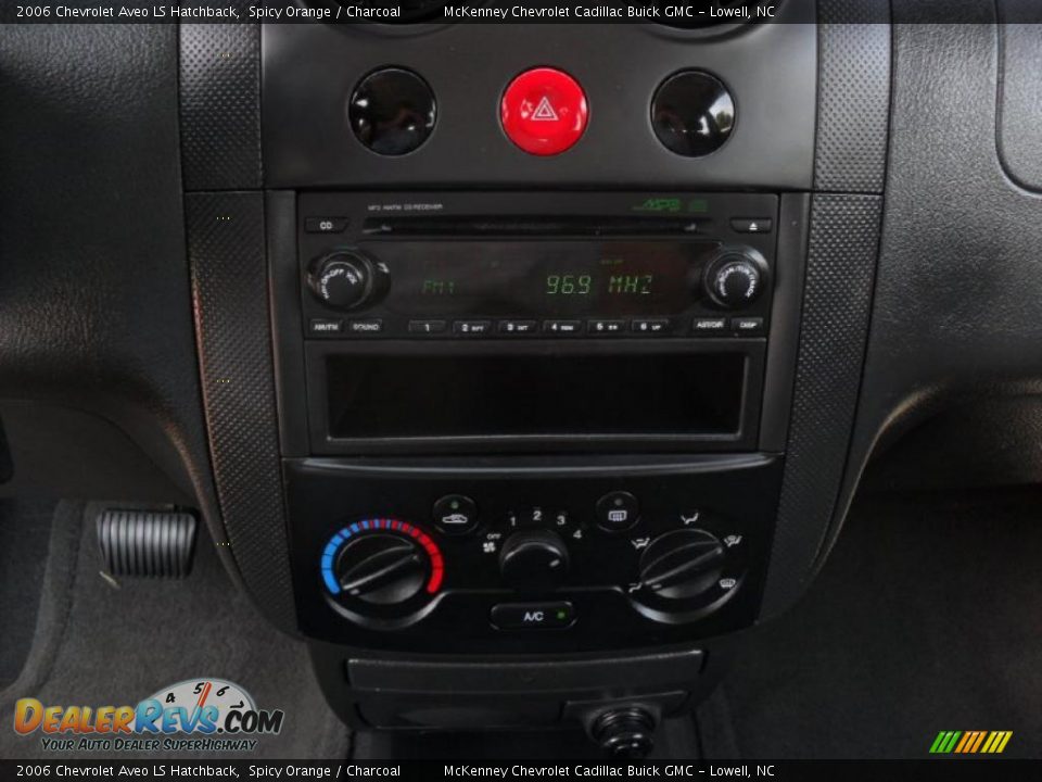 2006 Chevrolet Aveo LS Hatchback Spicy Orange / Charcoal Photo #13