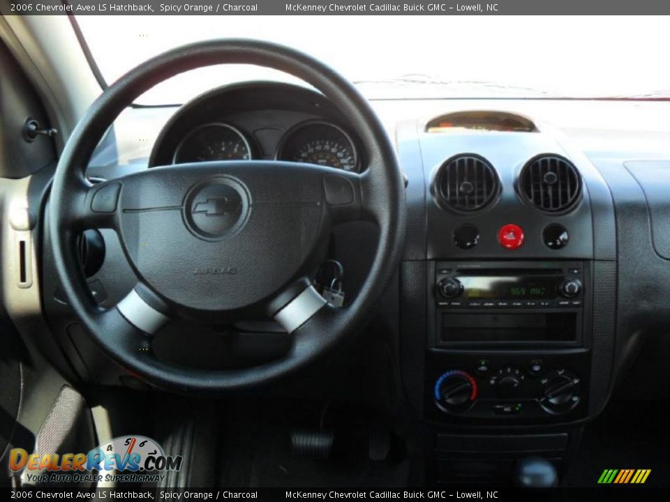2006 Chevrolet Aveo LS Hatchback Spicy Orange / Charcoal Photo #15
