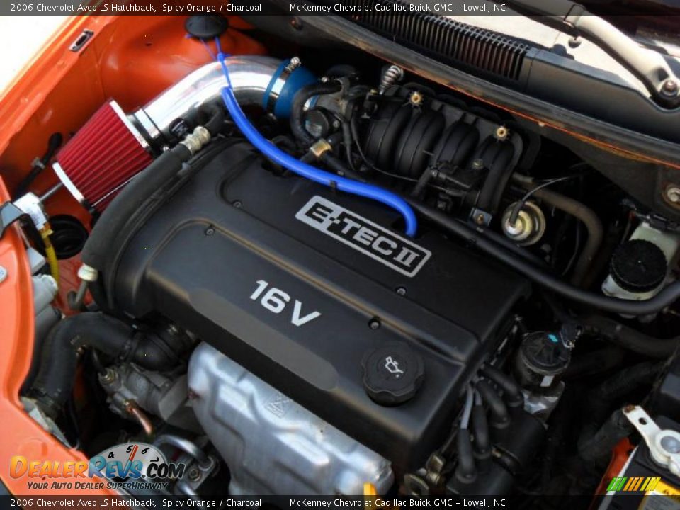 2006 Chevrolet Aveo LS Hatchback Spicy Orange / Charcoal Photo #25