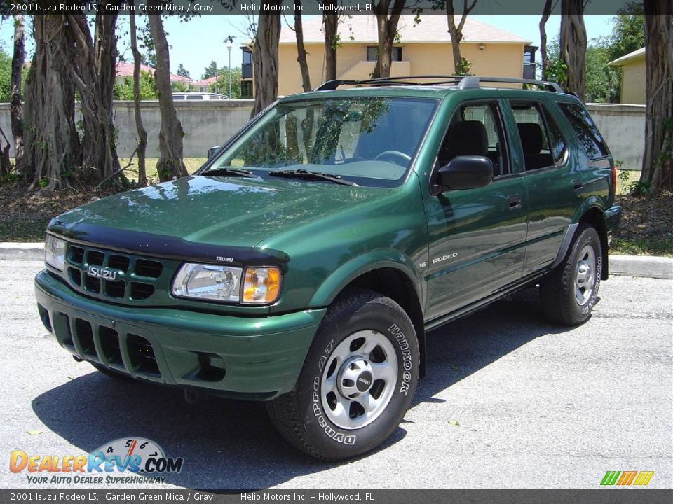 2001 Isuzu Rodeo LS Garden Green Mica / Gray Photo #1