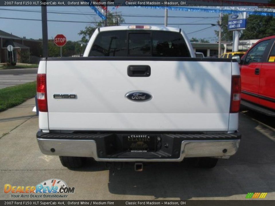 2007 Ford F150 XLT SuperCab 4x4 Oxford White / Medium Flint Photo #3