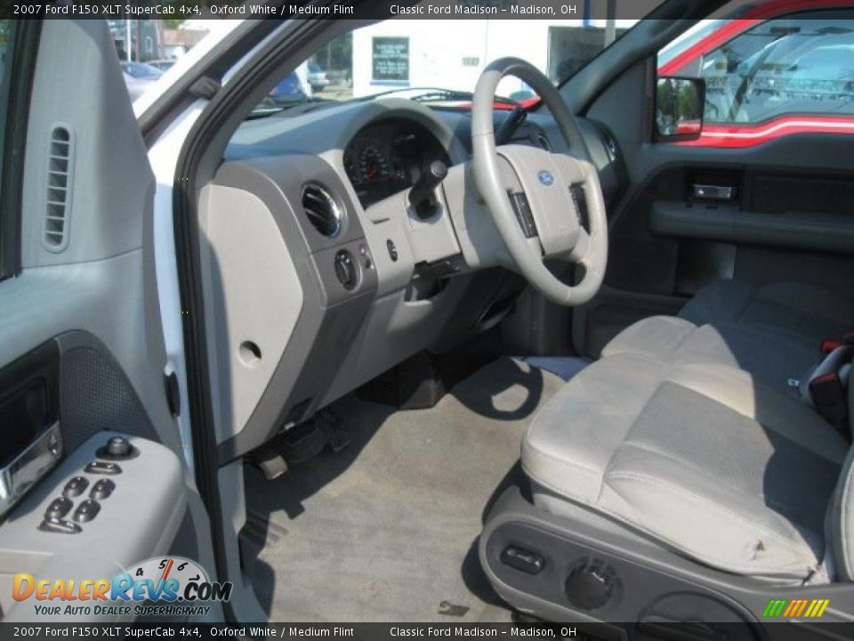 2007 Ford F150 XLT SuperCab 4x4 Oxford White / Medium Flint Photo #5