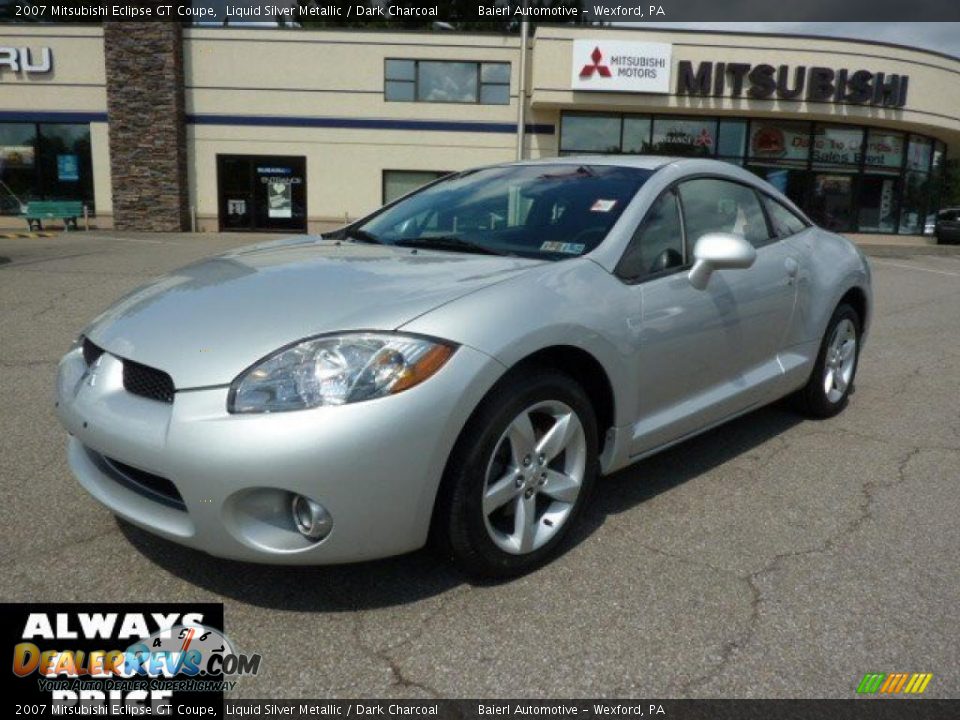 2007 Mitsubishi Eclipse GT Coupe Liquid Silver Metallic / Dark Charcoal Photo #1